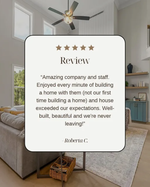 Thereโs no better compliment than wanting to do it all over again. ๐ก๐ค
Weโre so grateful to Roberta for trusting SR Homes to create a home that exceeded expectations, from the building experience to the finished result.
Beautifully built homes + an experience you actually enjoy. Thatโs the goal. โจ